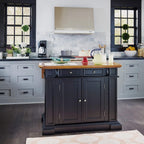 homestyles Americana Black Kitchen Island