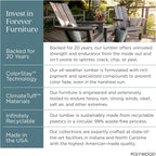 POLYWOOD AD4030GY Classic Outdoor Adirondack Chair, Slate Grey