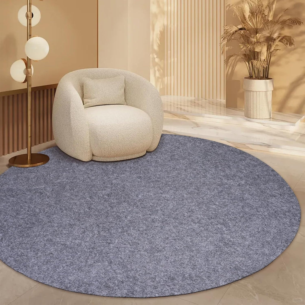 Waterproof Rug Pad Round 1/4Thick Waterproof Non-Slip Rug Pad,Pad for Hardwood Floors,Rug Pads for All Floors and Finishes, Keeps Carpets in Place Soft and Safe（5FT）
