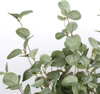 6 Pcs 27" Eucalyptus Stems Greenery Stems Eucalyptus Leaf Spray in Green Silk Plastic Plants Floral Artificial Plants for Home Party Wedding Decoration