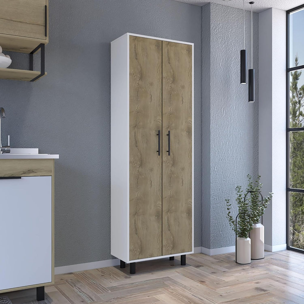 Modern Contemporary Multistorage Cabinet, Storage Locker with Five Shelves,for Kitchen Home