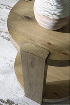 Signature Design by Ashley Flangren Casual End Table with Storage, Light Brown