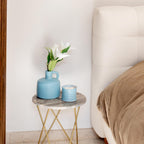 Annex Large Ceramic Handmade Bud Vase, Perfect for Pampas Grass, Book Vase for Flowers, Boho Room Decor for Home, Table, Shelf, Floor, Centerpiece or Book Display