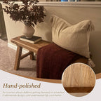 32” Farmhouse Wooden Living Room Dining Indoor Multifunctional Elm Benches Wood Kitchen Entryway Solid Wood Bench for Hallway 80cm