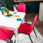 Backyard Discovery 12" Kid's Stacking Chairs-4 Pack-Red