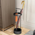 Golden Rust Proof Umbrella Holder, Entrance Drain Umbrella Bucket, Steel Circular Umbrella Holder, Umbrella Storage Rack, Suitable for use in Homes, Offices, Hotel Lobbies （Black）