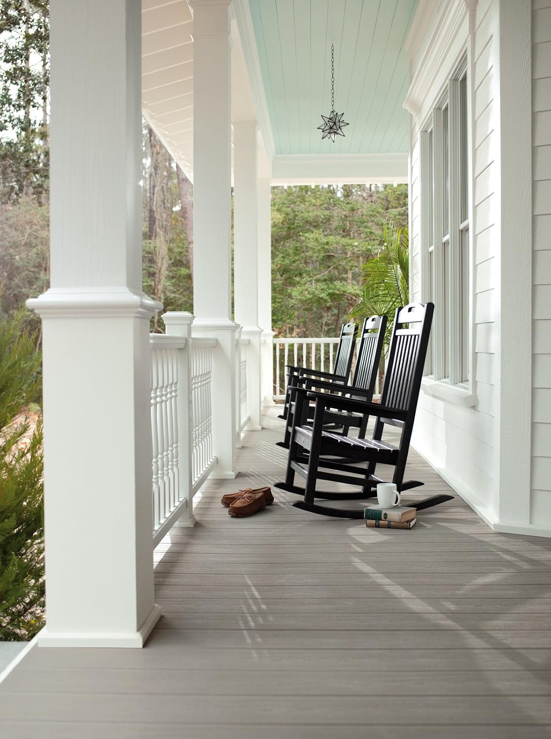 Trex Outdoor Furniture by Polywood TXR100TH Yacht Club Rocking Chair Rocker, Tree House