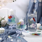 SUREAM Colorful Bulk Sea Glass, 13oz Sea Glass Christmas Tree Kit, Glass Stones for Beach Wedding Party Home Aquarium Decor and DIY Art Craft Supplies