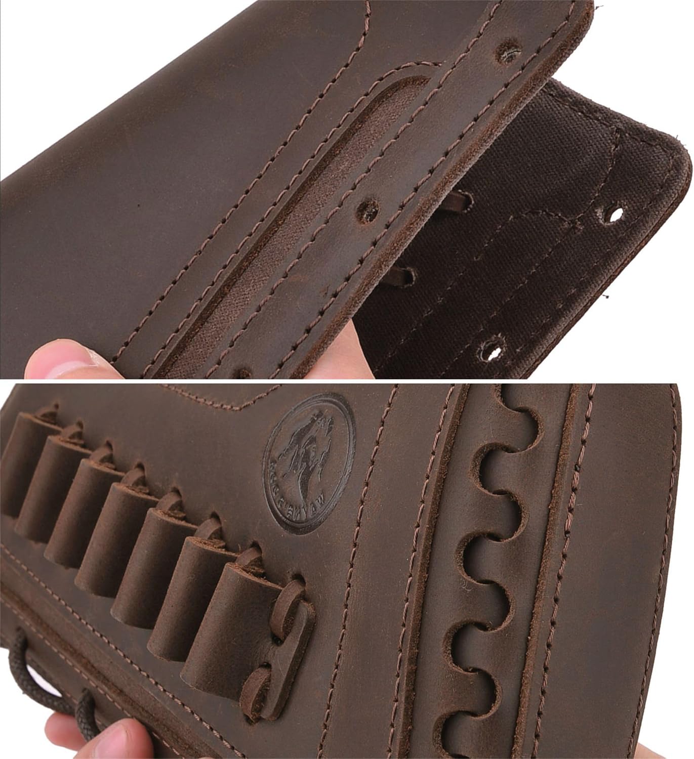 WAYNE'S DOG Leather Buttstock Cheek Rest Pad