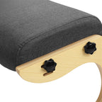 Kneeling Chair Ergonomic Posture Chair, Wood Adjustable Rocking Knee with Soft Padding, Natural Relief for Neck or Back Pain for Home Office, Max Load 258 lb