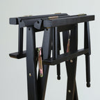 Casual Home 230-02/021-41 Black Frame-Purple Canvas Director Chair 30" - Bar Height BlackFrame