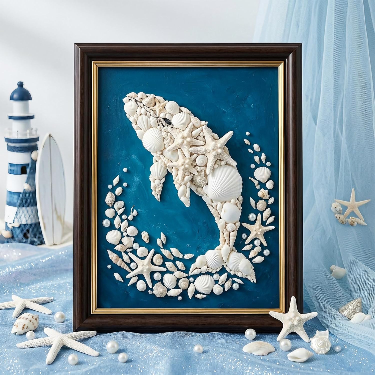 Fangoo 12 Kinds White Natural Beach Seashells Starfish Various Sizes Ocean Conchs Scallops Decorations for Nautical Themed Party DIY Craft Fish Tank Vase Fillers Home Wedding Decorations
