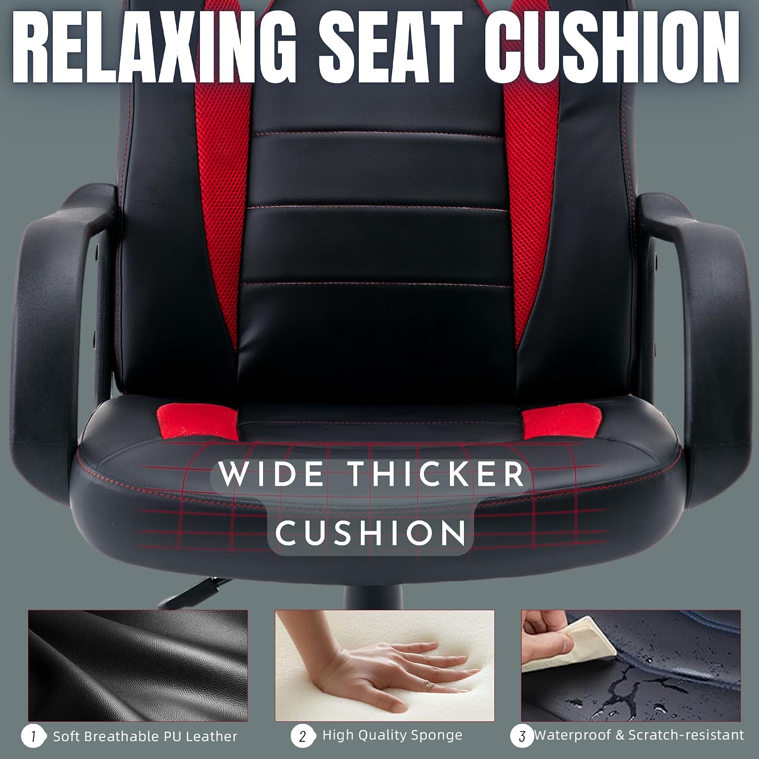 Video Game Chair Computer Gaming Racing Ergonomic for Teens Adults Kids Gamers Home Office Executive Task Desk