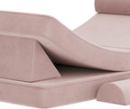 Flash Furniture Marlowe Modular Foam Kids Play Couch, 6 Soft Sectional Sofa Pieces, Convertible Kids Couch, Removable Covers, 56", Blush
