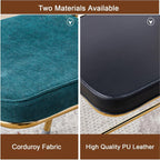 Portable Folding Chairs with Padded Cushion for Comfort Back Support and Durability Ideal for Home Office Indoor and Outdoor Events(Corduroy+Green)