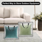 5 Pack Wreath Storage Bag 26x9 Inch Christmas Wreath Storage Container with Zipper and Handles, Underbed Wreath Storage Organizer for College Clothes Pillow Bedding Christmas Wreath
