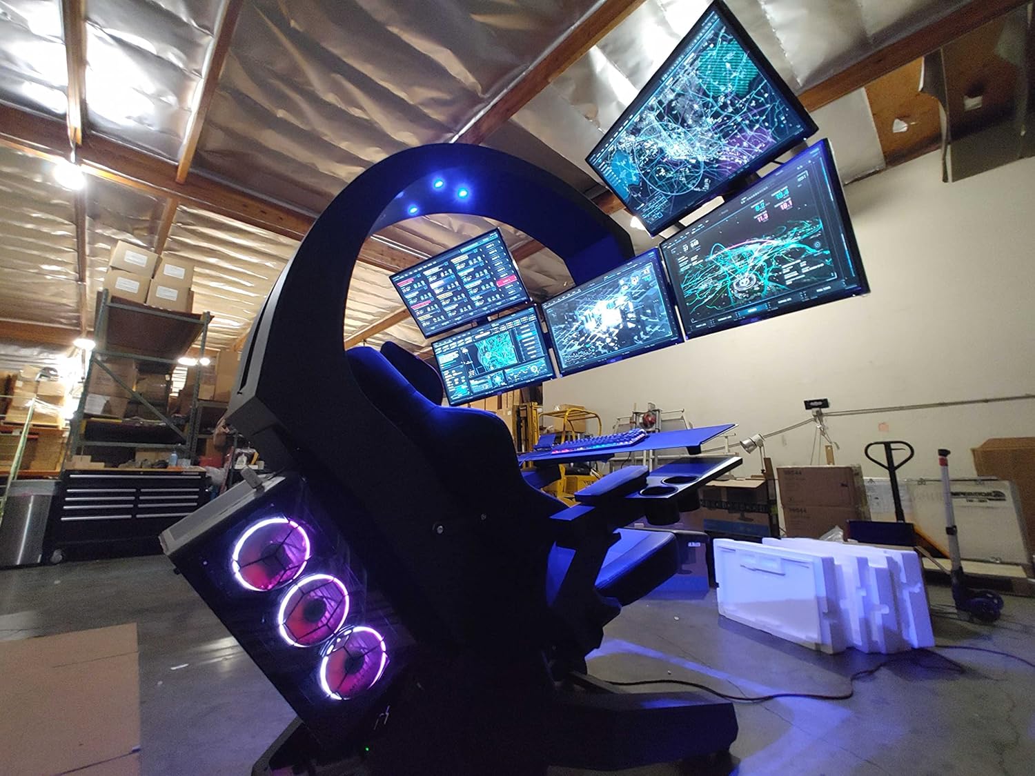 Imperatorworks IW 320 Brand Racing Gaming Chair, Computer Chair for Office and Home; Regular for 3 Screens or Upto 5 Monitors with Vibration massasge