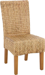 SAFAVIEH Furniture - Luz Dining Chair Set of 2 - Coastal Design - Natural & Honey Pine Solid Wood - Ideal for Dining Room, Kitchen, 18.5" Seat Height (SEA8016B-SET2)