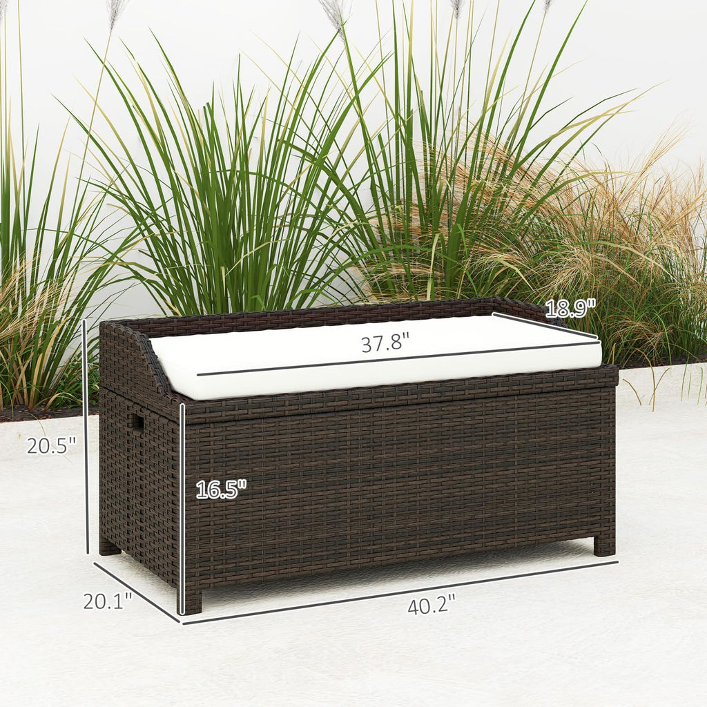 Outdoor Storage Bench with 34 Gallon Capacity