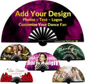 Personalized Line Dance Popping Fan personalized hand fans Custom Decorative Folding Fans with Picture Text for Wedding (1)