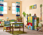 Fantasy Fields Sunny Safari Kids Wooden Bookshelf with Storage Drawers, Multicolor