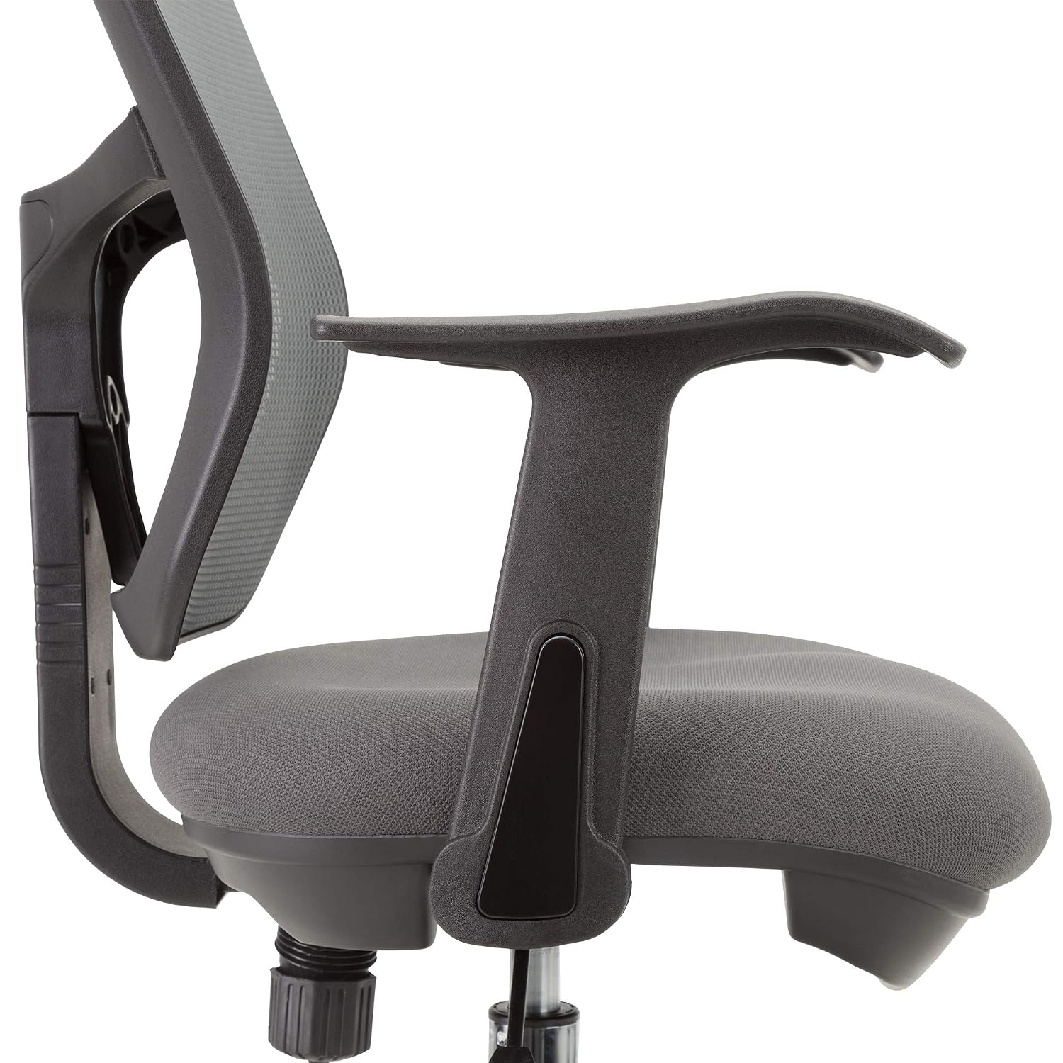 Norwood Commercial Furniture Adjustable-Height Office Mesh Drafting Chair with Chrome Footrest Ring & Optional Arms