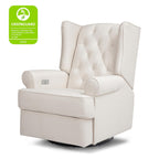 Namesake Harbour Electronic Recliner and Swivel Glider with USB Port in Performance Cream Eco-Weave, Water Repellent & Stain Resistant, Greenguard Gold & CertiPUR-US Certified