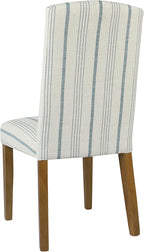 HomePop Classic Parsons Dining Chair - Blue Calypso Stripe (Set of 2)