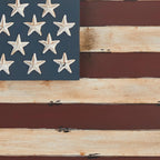 Deco 79 Metal American Flag Home Wall Decor Indoor Outdoor Wall Sculpture, Wall Art 38" x 2" x 26", Red