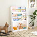 3 Tier Book Shelf,Book Rack, Helps Keep Bedrooms, Playrooms, and Classrooms Organized,White