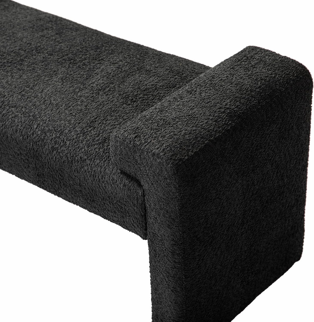 Severin Upholstered Bench-Black