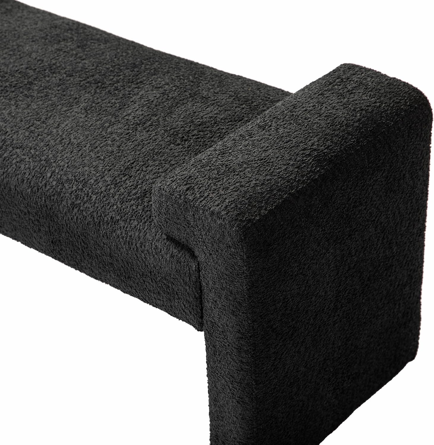 Severin Upholstered Bench-Black