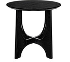 25" Round End Table, Wooden Side Table,Night Stand for Living Room,Reception Room
