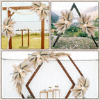 36-38" Large Pampas & Eucalyptus Wall Decor, DIY Artificial Roses & Natural Dried Boho Hanging Flowers for Wall, Mirror, Wedding Arch, Entryway Decor, Gift, Requires Assembly & Easy Install