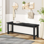DKLGG Dining Benches, 39 Inch Kitchen Bench, Pair of 2 for Living Room, Bedroom, Industrial Entryway Bench Dining Room Benches with Metal Legs, Durable and Stable
