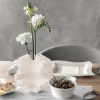 Konstera Large Ceramic Coral Vase Decor, Unique Flower Vase for Bathroom Counter, Boho Vase for Mantle, Living Room, Entry Way Table Home Decor