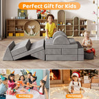 GITAWUSA 18Pcs Play Couch for Kids,Modular Kids Play Couch for Playroom Bedroom Living Room，Multifunctional Convertible Sofa for Boys & Girls