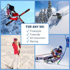 Hang 11 Ski Wall Mount - Ski Hangers for Wall, Display Mount, Minimalist Hardwood Hangers, Decorative Holders to Hang, Vertical Storage Rack for Garage, Showcase your Favorite Pastime