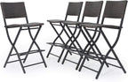 Christopher Knight Home Margarita Outdoor Wicker Barstools, 4-Pcs Set, Multibrown