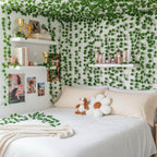 CEWOR Fake Vines for Room Decor 24 Pack 168ft Artificial Ivy Greenery Garland for Bedroom Wall Decor, Hanging Green Leaves for Party Wedding Christmas Decoration