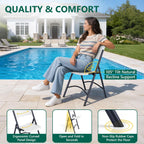 Folding Chairs 4 Pack, Outdoor Portable Foldable Chair with Steel Frame, 500lbs Capacity Heavy Duty Metal White Plastic Folding Chairs for Patio, Picnic, Kitchen, Dining