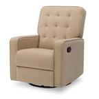 Delta Children Gavin Recliner Glider Swivel Chair Featuring LiveSmart Fabric by Culp - Stain-Resistant, Repels Moisture, Kid & Pet-Friendly Fabric, Sisal