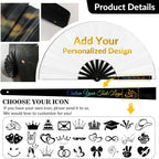 Personalized Line Dance Popping Fan personalized hand fans Custom Decorative Folding Fans with Picture Text for Wedding (1)