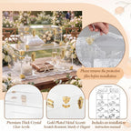 Wesiti Clear Acrylic Bridal Keepsake Trunk, Decorative Storage Chest with Lid & Handles, Bridal Wedding Memory Box for Photos, Gifts, Special Moments, Closet & Home Organization(2,Large,Small)