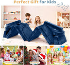 12pcs Modular Kids Play Couch - CPC Certified Convertible Toddler Sectional Sofa, Washable Durable Foam Floor Cushion for Kids Playroom (Play Fort/Castle)