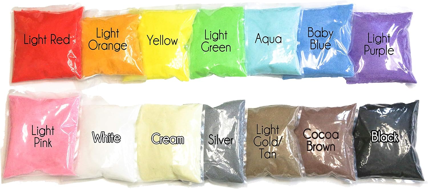 WGVI WGV Unity Colored Coarse Sand 1 Pound DIY Crafts, Vase Filler, Planter Terrarium Centerpiece Design for Wedding Party Event Home Office Garden Decor, Purple