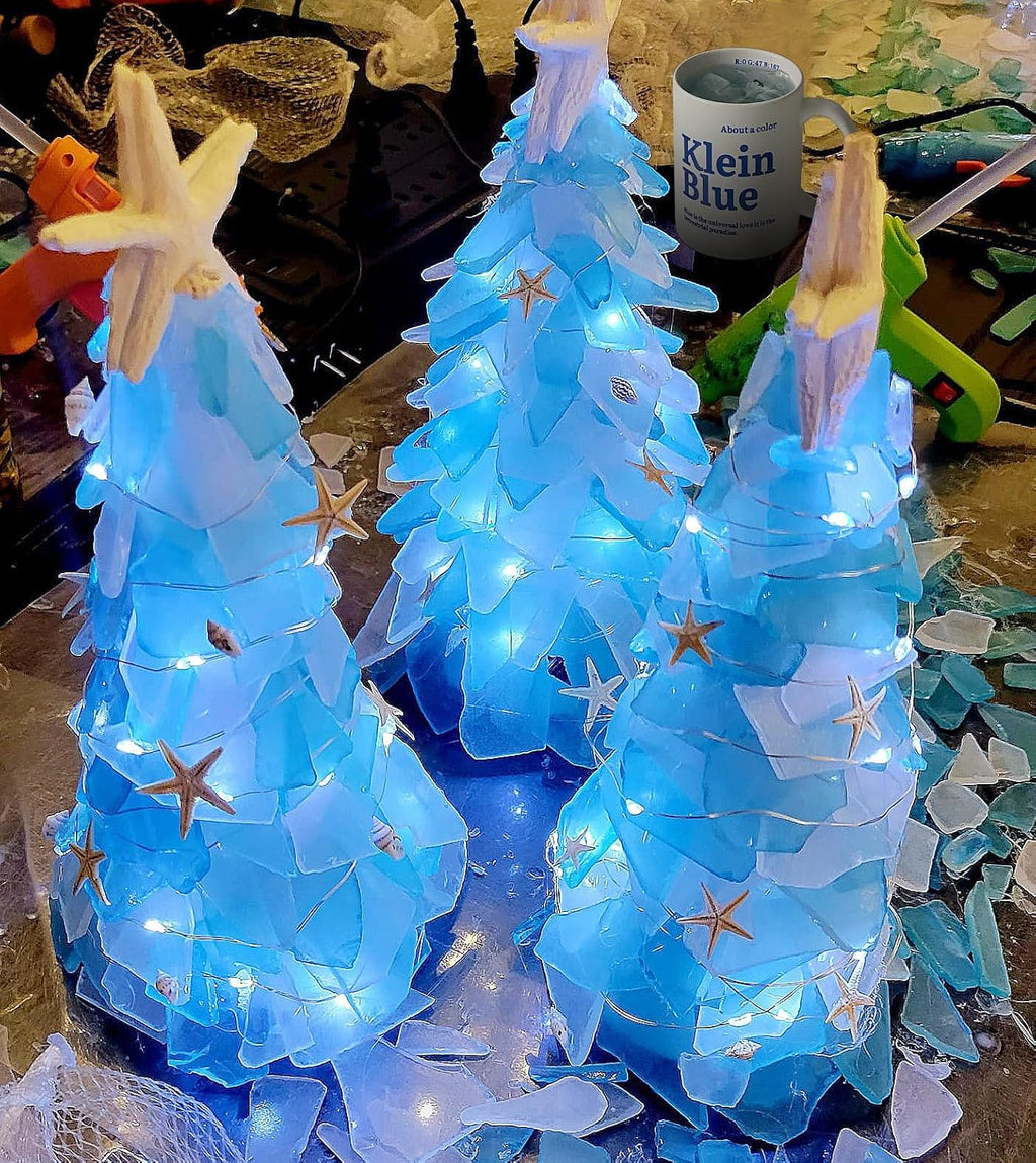 Large Coastal Mix Sea Glass Pieces for Crafts & Coastal Decor | 31 oz Frosted Glass, 1.2–2 in for Christmas Tree DIY & Wreaths, Vase Filler, Aquarium Decor, Beach Wedding