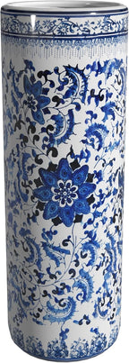 Red Lantern 24" Floral Blue & White Porcelain Umbrella Stand