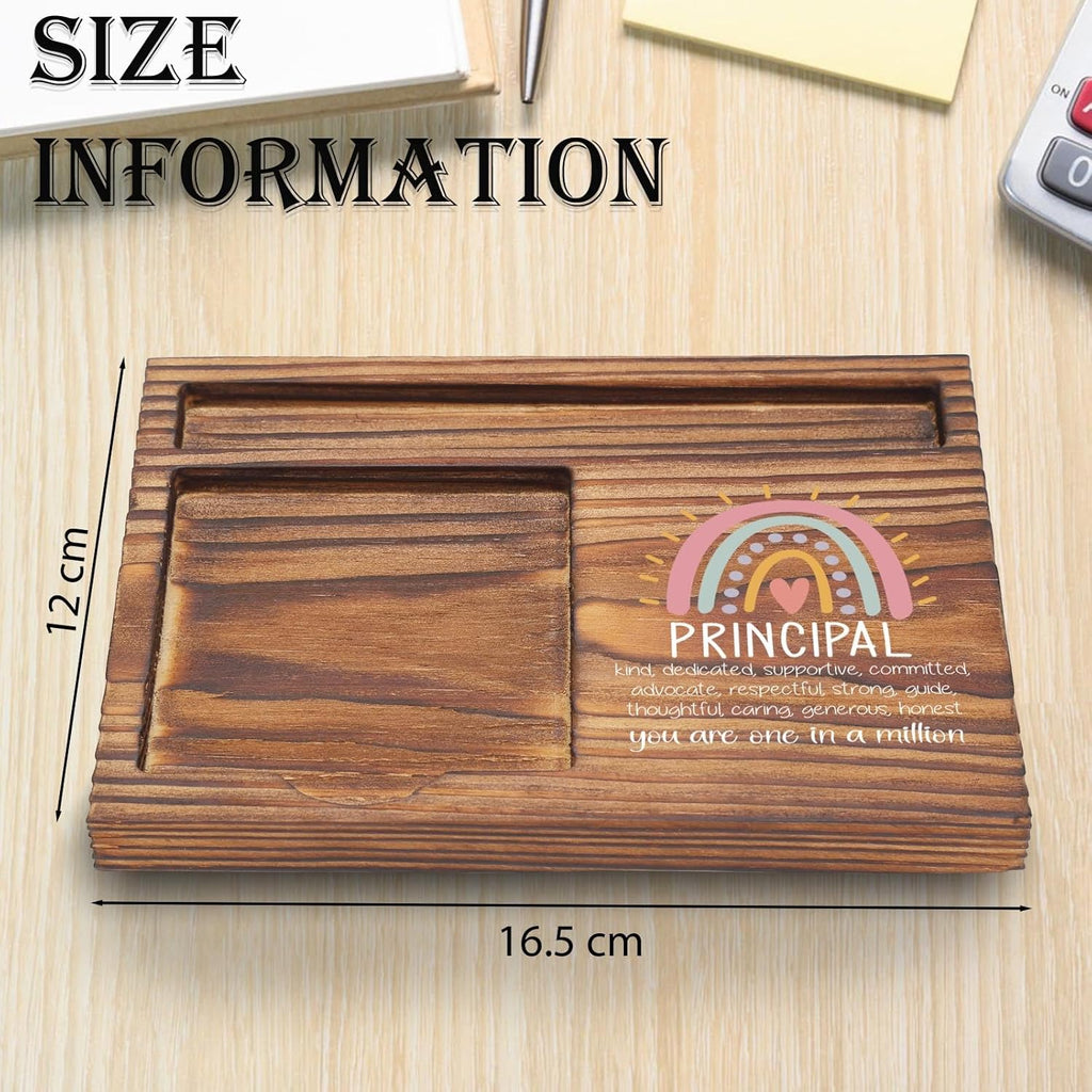 Principal Sticky Note Holder, Principal Appreciation Gifts, Teacher's Day Thank You Gifts for Principal, School Principal Desk Self-Stick Note Pad Holders TZP58