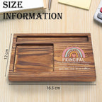 Principal Sticky Note Holder, Principal Appreciation Gifts, Teacher's Day Thank You Gifts for Principal, School Principal Desk Self-Stick Note Pad Holders TZP58